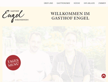 Tablet Screenshot of gasthof-engel.ch